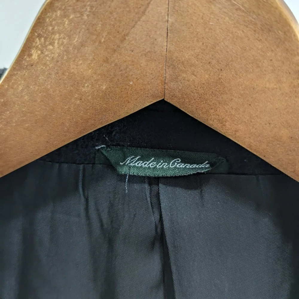J Crew Blazer Mens Medium Black Velvet 3 Button Suit Jacket Sport Coat